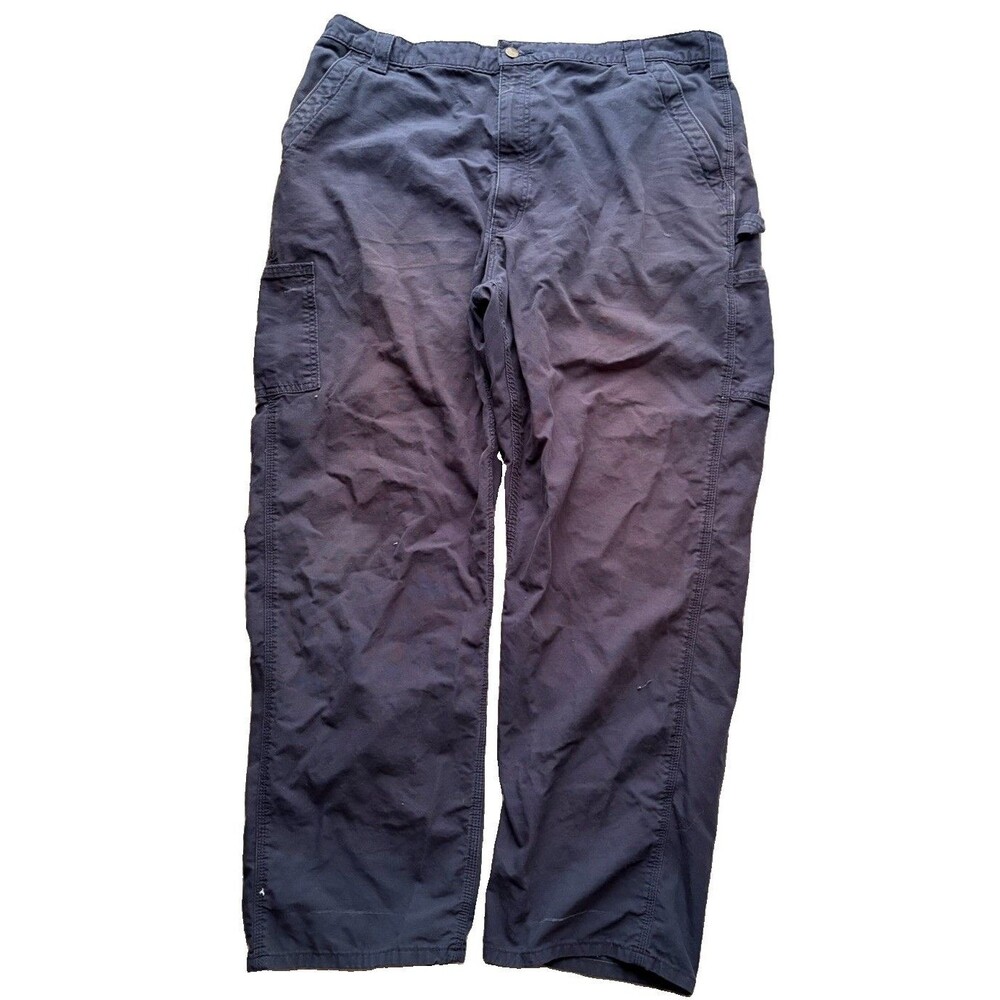 Carhart B151-NVY Work Pants Men’s 42x32 Navy Blue Used